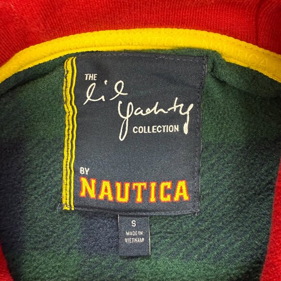 Nautica Lil Yachty Hoodie Mens Small S Navy Blue Sailing Team Fleece Sweatshirt - Picture 4 of 11
